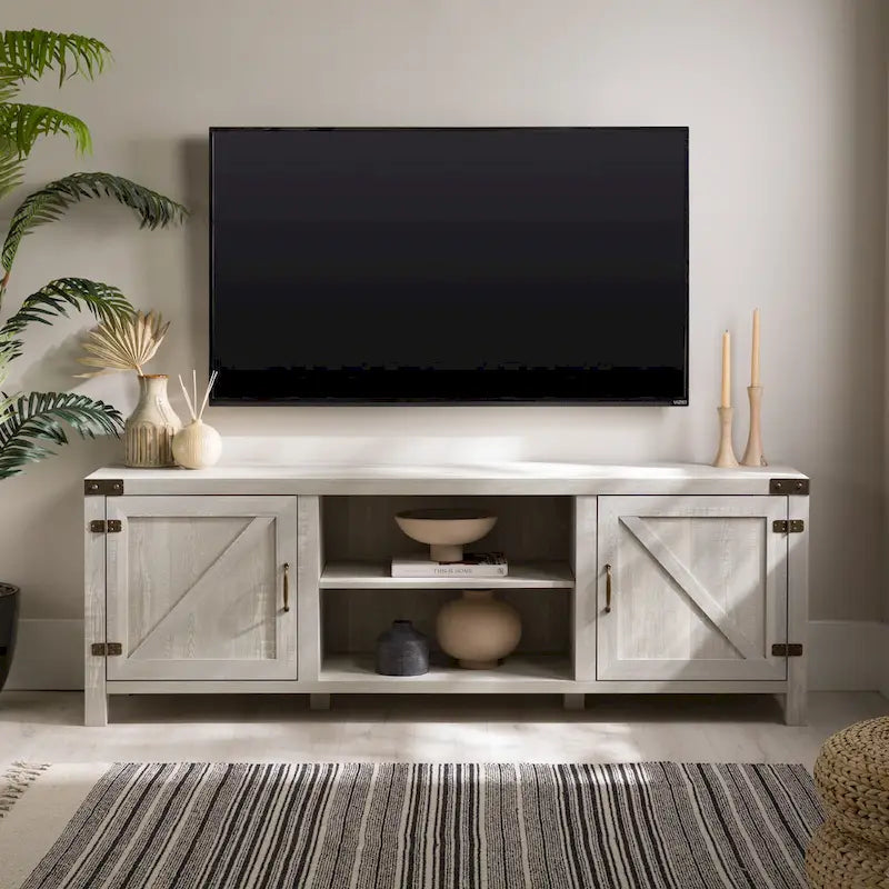 Meuble TV 70 pouces style porte de grange