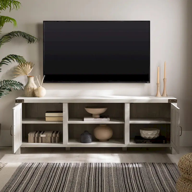 Meuble TV 70 pouces style porte de grange