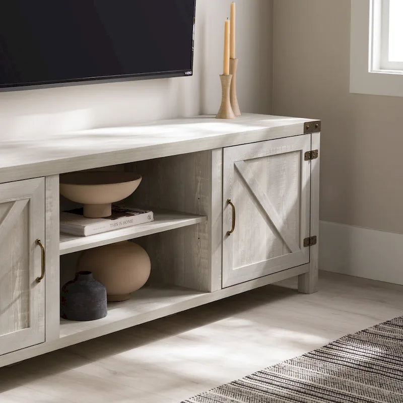 Meuble TV 70 pouces style porte de grange