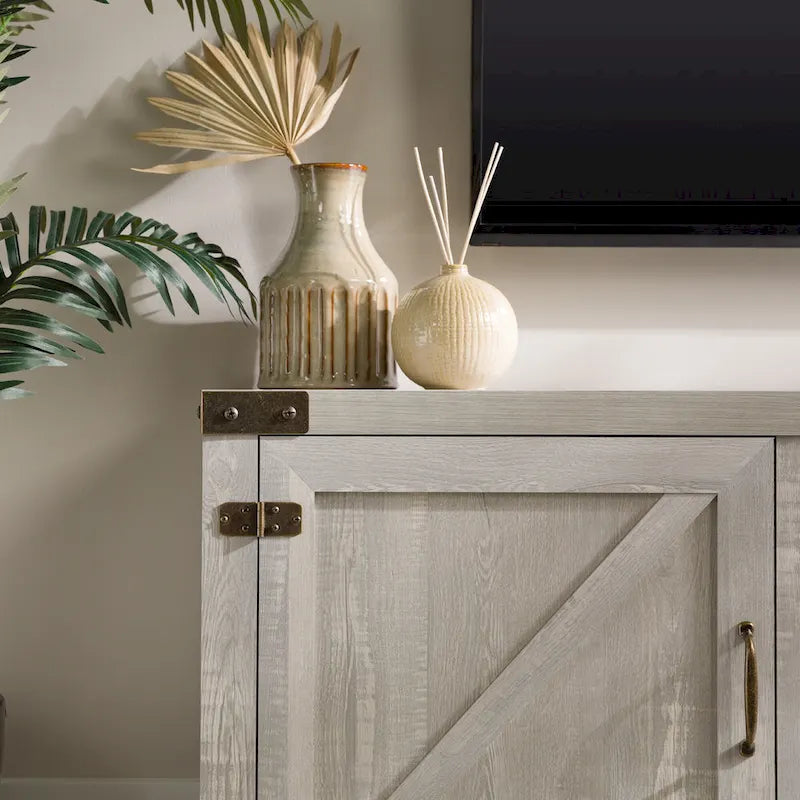 Meuble TV 70 pouces style porte de grange