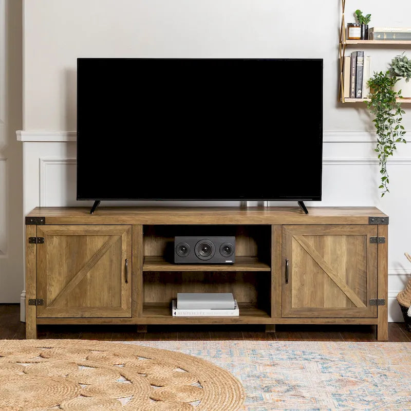 Meuble TV 70 pouces style porte de grange
