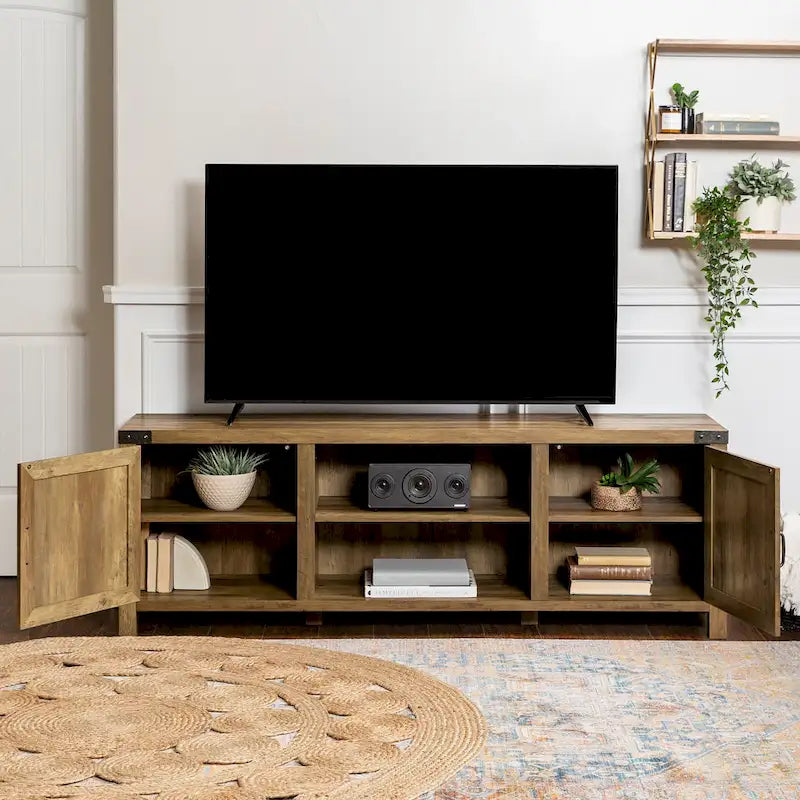 Meuble TV 70 pouces style porte de grange