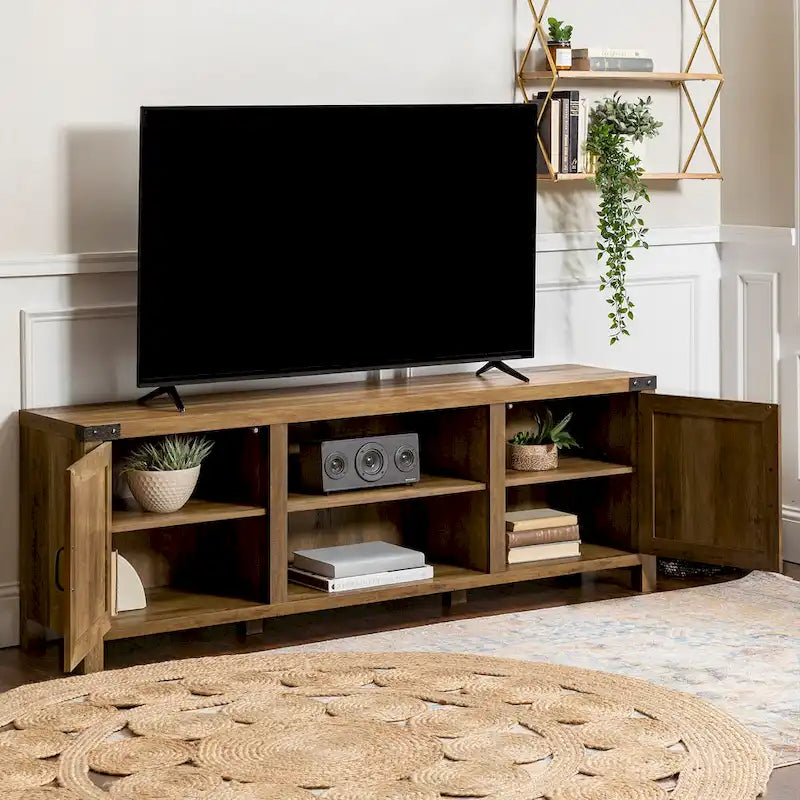 Meuble TV 70 pouces style porte de grange