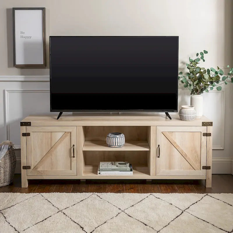 Meuble TV 70 pouces style porte de grange