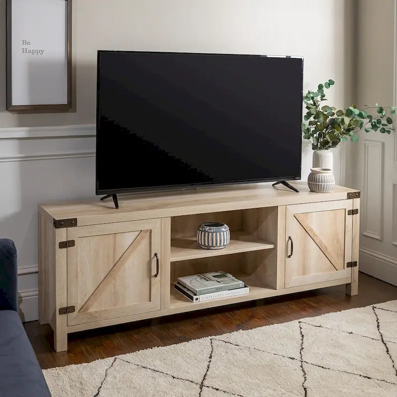 Meuble TV 70 pouces style porte de grange