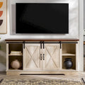 Meuble TV de 58 pouces style porte de grange coulissante