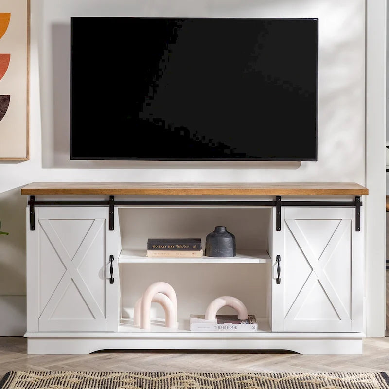 Middlebrook Wind Gap 58-inch Sliding Barn Door TV Stand