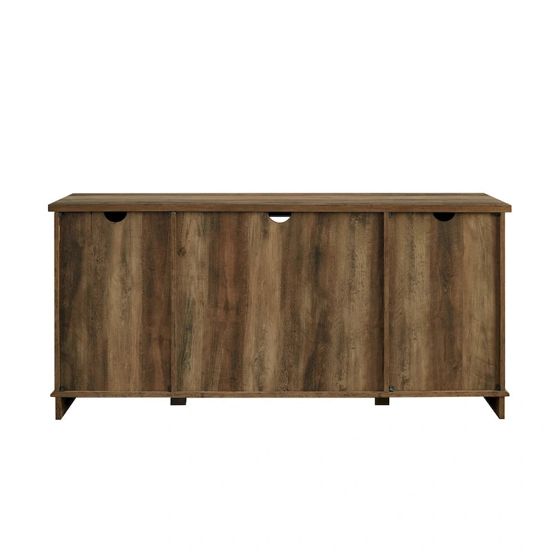Meuble TV de 58 pouces style porte de grange coulissante