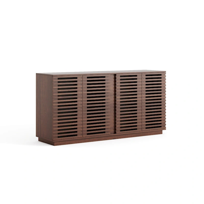 Buffet avec portes en bois massif