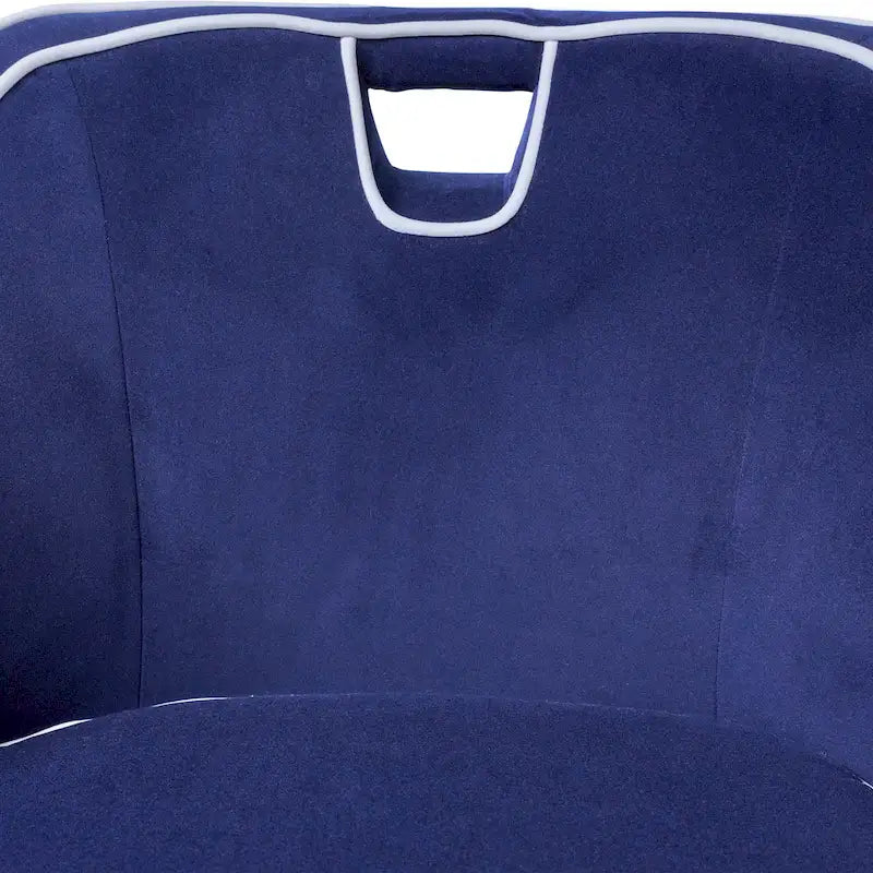 Fauteuil d'appoint moderne rembourré bicolore - 28 x 30 x 31