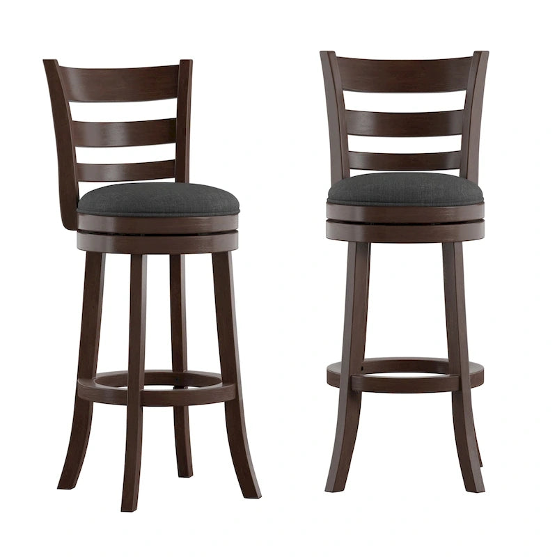 Tabouret de bar pivotant à dossier échelle