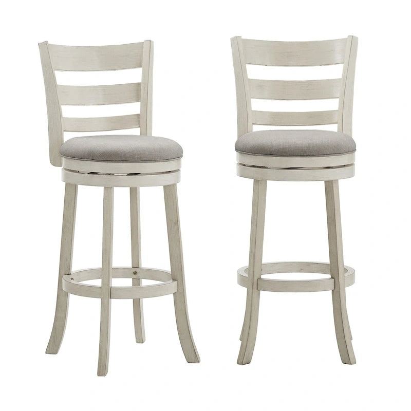 Tabouret de bar pivotant à dossier échelle