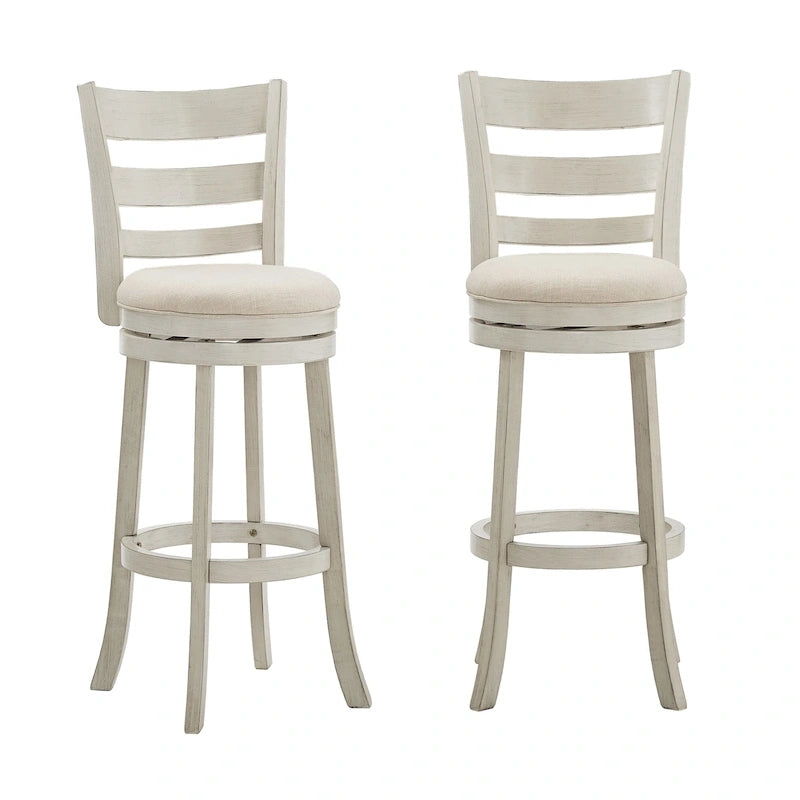 Tabouret de bar pivotant à dossier échelle