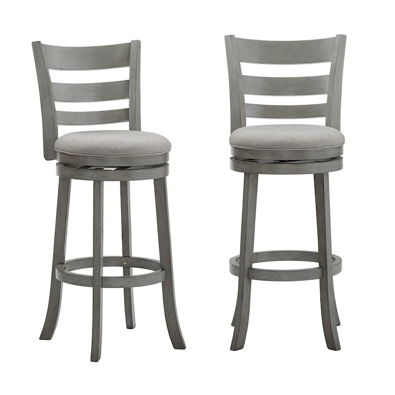 Tabouret de bar pivotant à dossier échelle