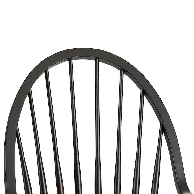 Chaise de salle à manger noire avec dossier et accoudoirs