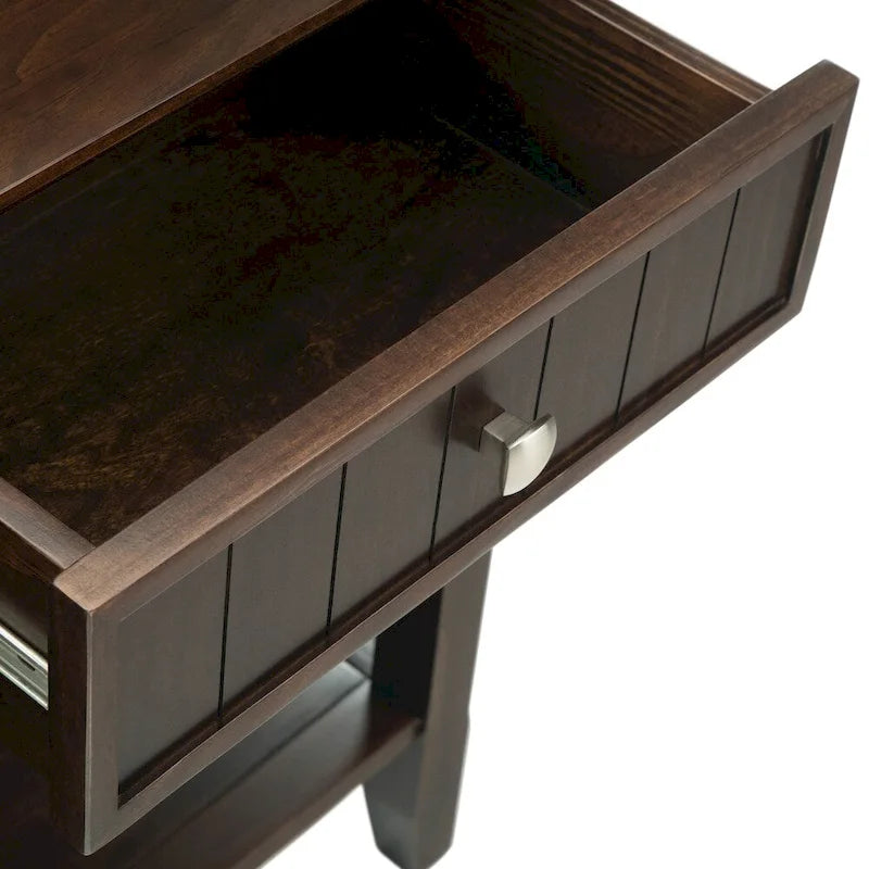 Table de console/d'entrée de style transitionnel en bois massif à larges planches, 60 pouces de largeur - 60 x 16 x 30