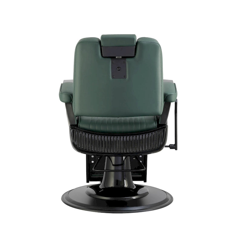 Fauteuil de barbier inclinable robuste, vert