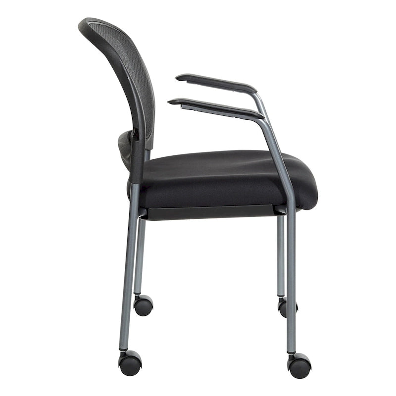 Chaise visiteur pivotante respirante