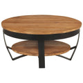 Table basse XL 65x65x32 cm bois d'acacia massif
