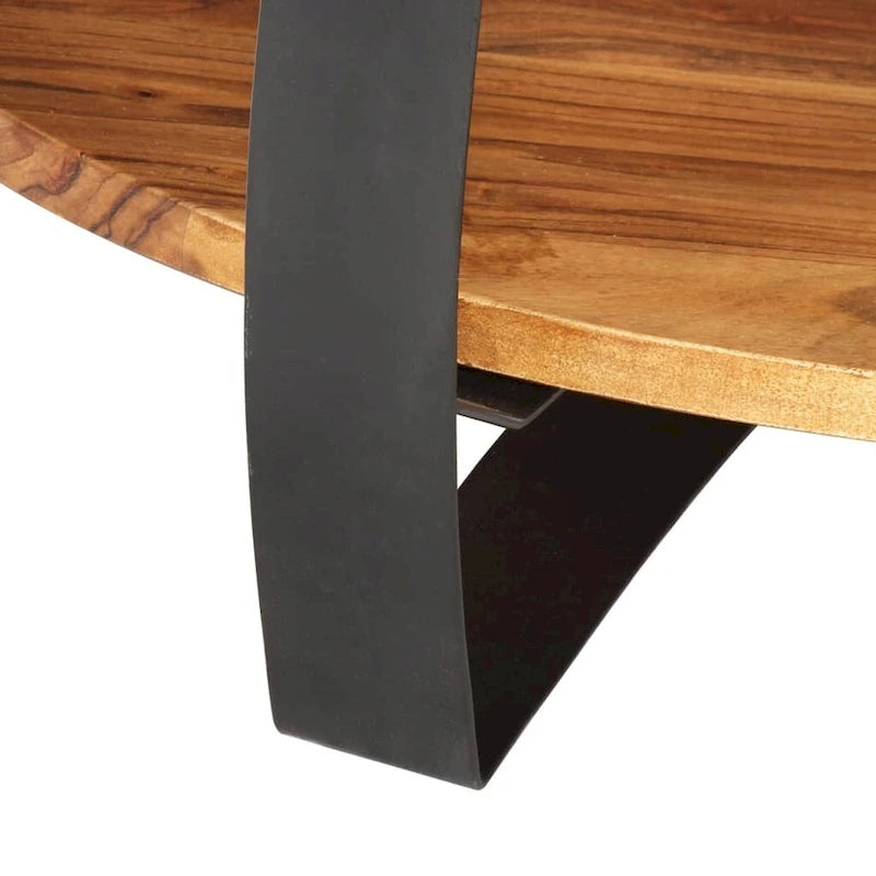 Table basse XL 65x65x32 cm bois d'acacia massif