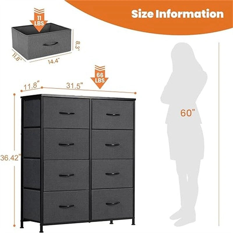 Commode de chambre à coucher Organisateur de tiroirs de rangement