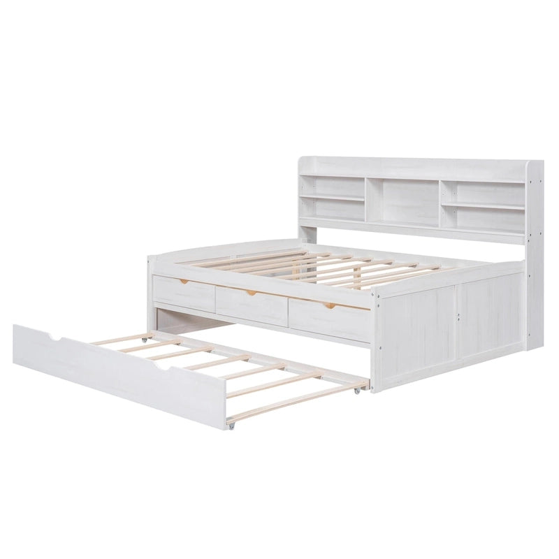 Lit capitaine double en bois