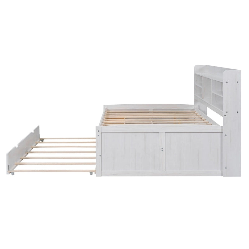 Lit capitaine double en bois