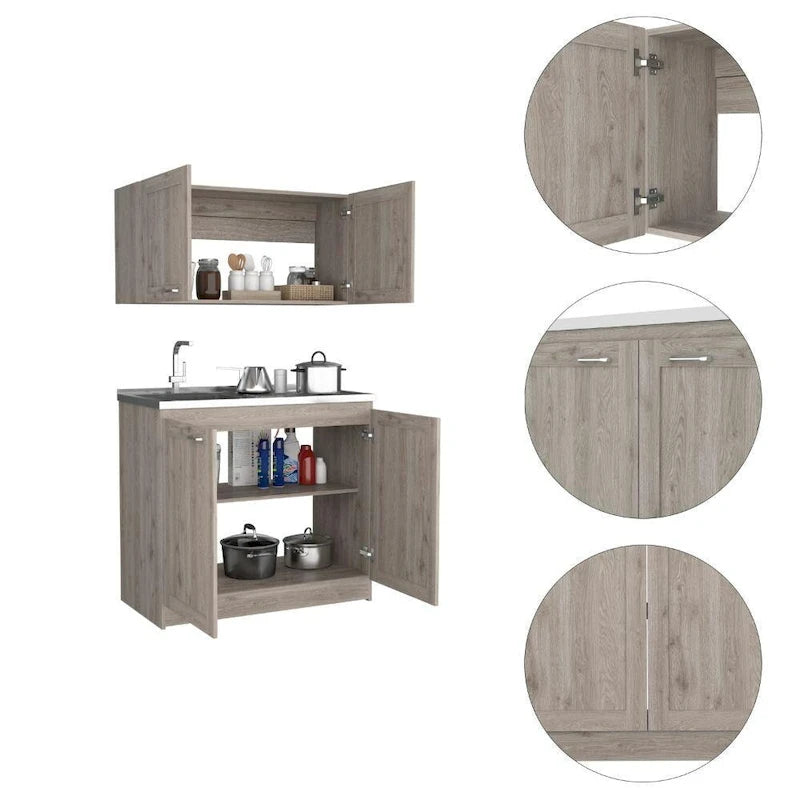Unités de rangement modulaires (rayonnage à deux niveaux)