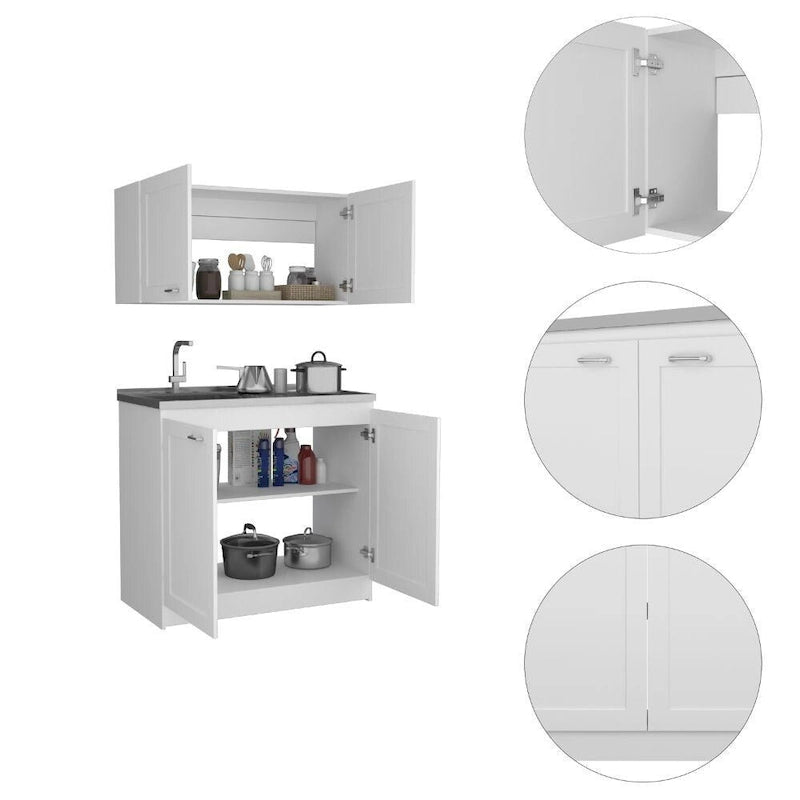 Unités de rangement modulaires (rayonnage à deux niveaux)