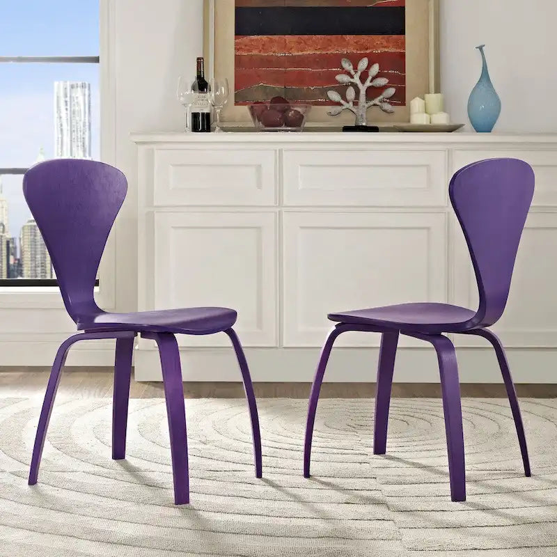 Chaises de salle à manger colorées (lot de 2)