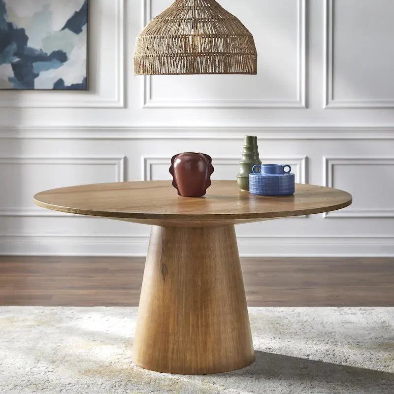 Table de salle à manger en bois massif naturel