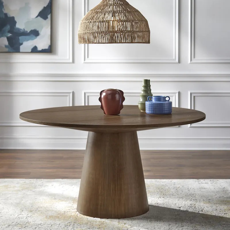 Table de salle à manger en bois massif naturel