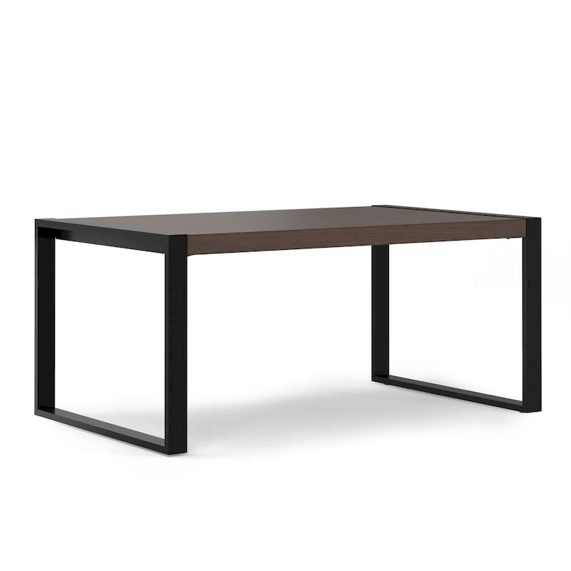 Table de salle à manger rectangulaire moderne de style industriel, 66 x 40 pouces — 66 pouces de largeur