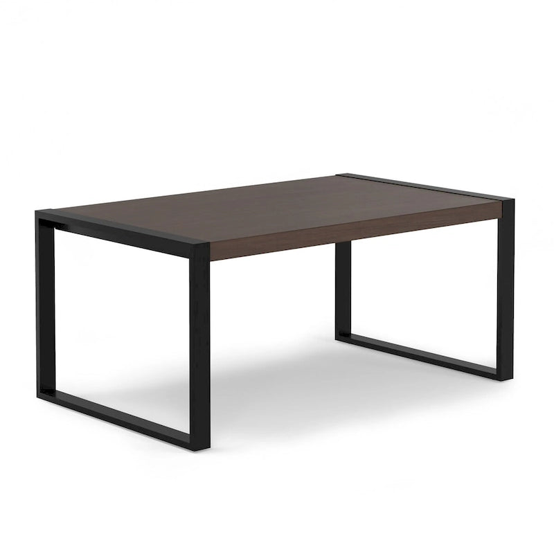Table de salle à manger rectangulaire moderne de style industriel, 66 x 40 pouces — 66 pouces de largeur