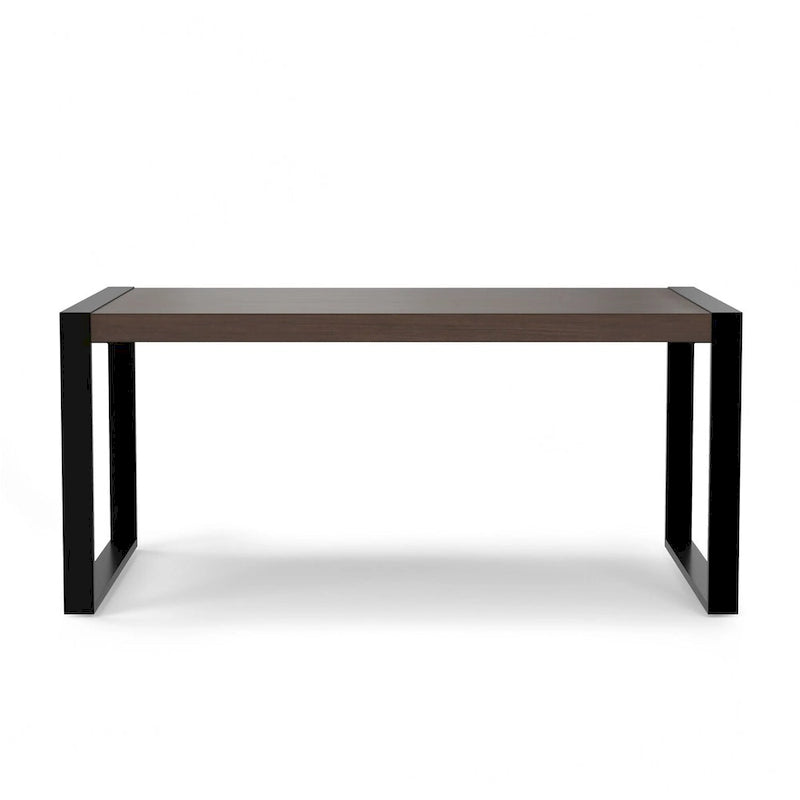 Table de salle à manger rectangulaire moderne de style industriel, 66 x 40 pouces — 66 pouces de largeur