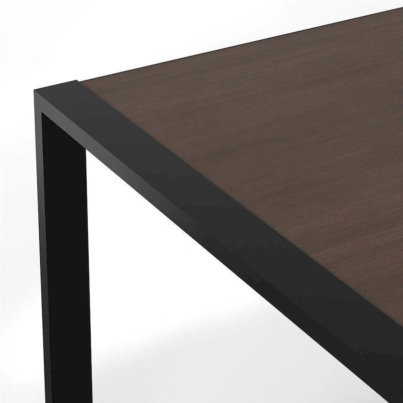 Table de salle à manger rectangulaire moderne de style industriel, 66 x 40 pouces — 66 pouces de largeur