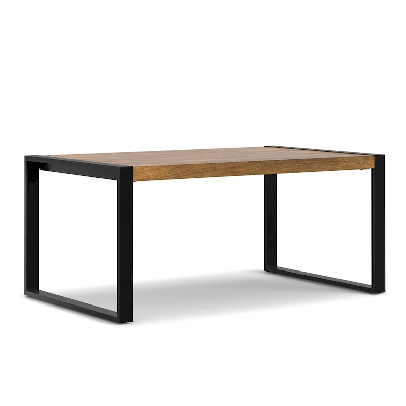 Table de salle à manger rectangulaire moderne de style industriel, 66 x 40 pouces — 66 pouces de largeur
