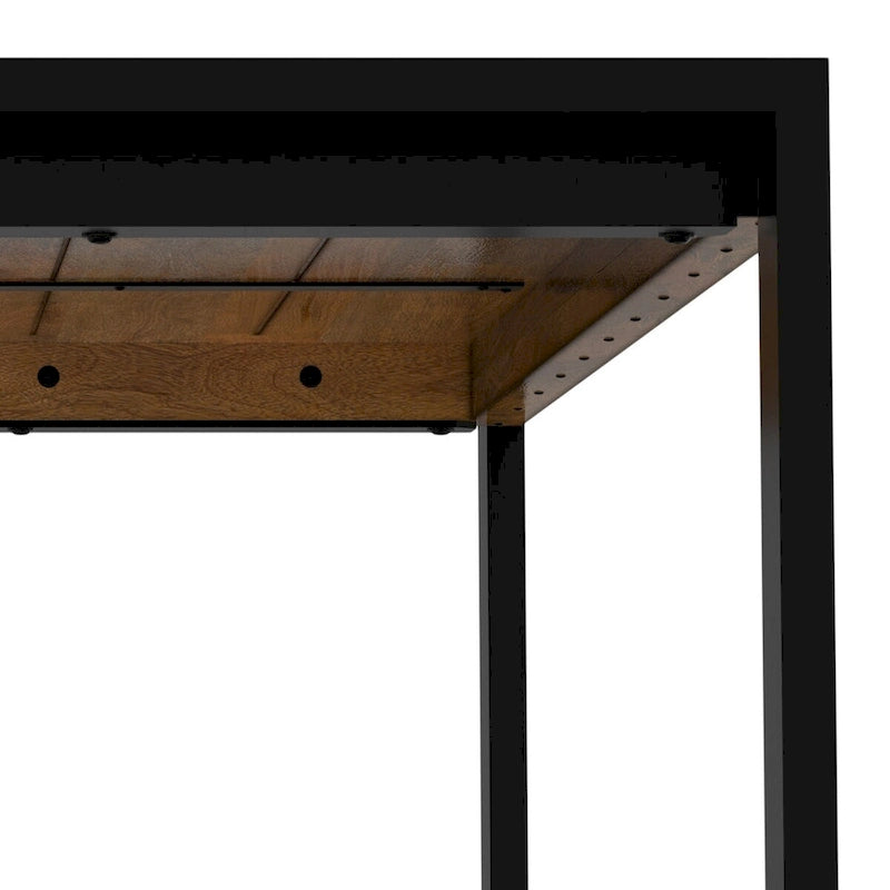 Table de salle à manger rectangulaire moderne de style industriel, 66 x 40 pouces — 66 pouces de largeur